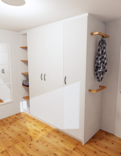 Holzwerk Neuburg | Schreiner Neuburg – Ankleidezimmer, Kleiderschrank Visualisierung